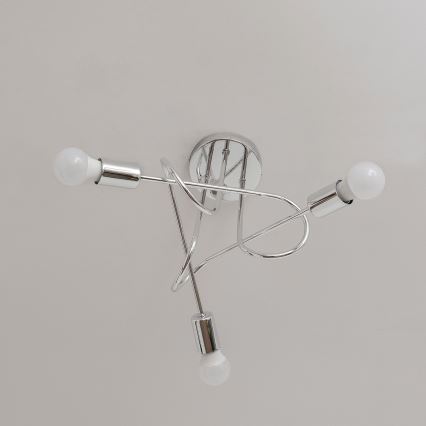 Плафон OXFORD 3xE27/15W/230V лъскав хром