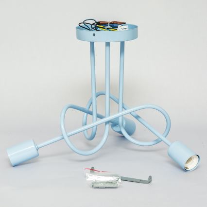 Плафон OXFORD 3xE27/15W/230V, син