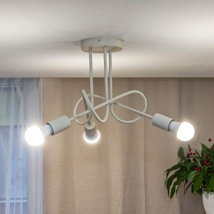 Плафон OXFORD 3xE27/15W/230V кремав