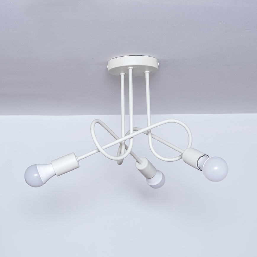 Плафон OXFORD 3xE27/15W/230V кремав