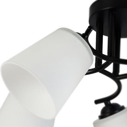 Плафон PAFOS 5xE27/15W/230V черен