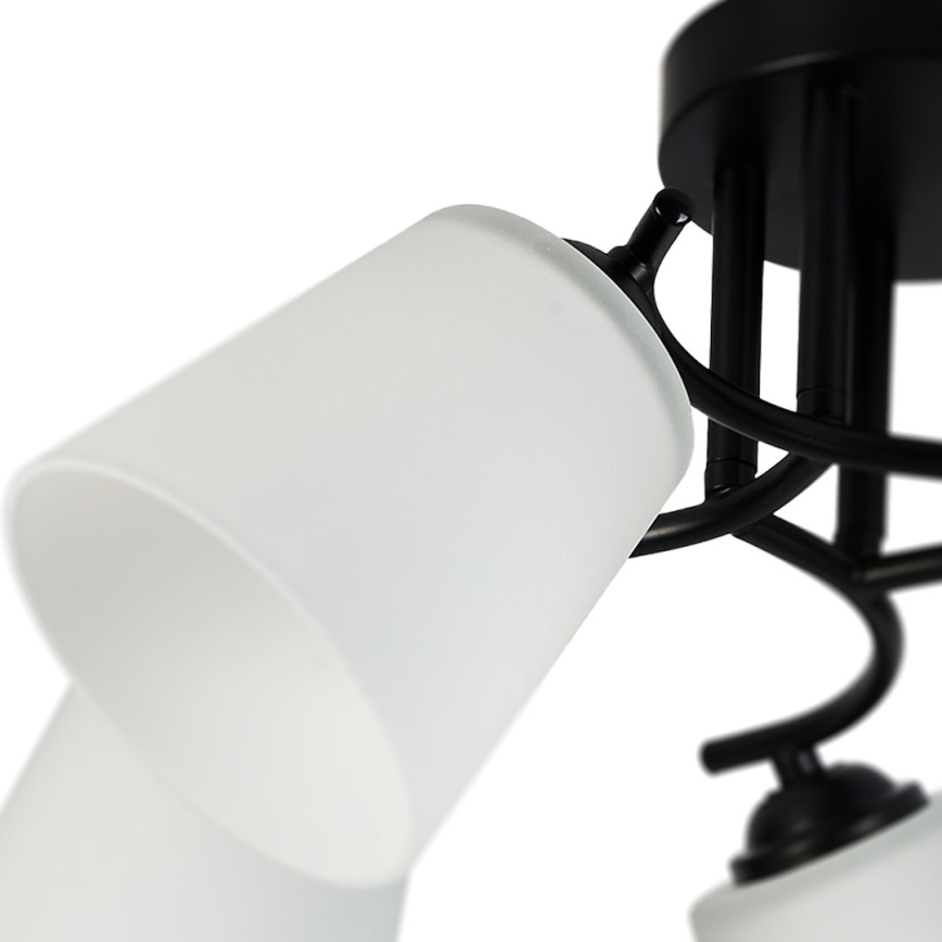 Плафон PAFOS 5xE27/15W/230V черен