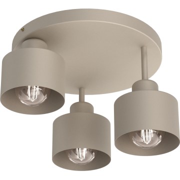 Плафон PARKLA 3xE27/15W/230V бежов