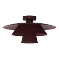 Плафон PLATO 1xE27/15W/230V диаметър 32 см бордо
