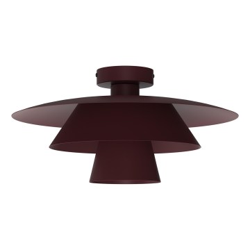 Плафон PLATO 1xE27/15W/230V диаметър 32 см бордо