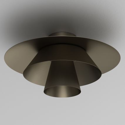 Плафон PLATO 1xE27/15W/230V Ø 32 см антрацит