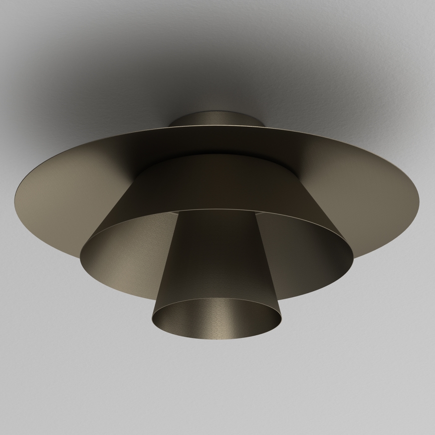 Плафон PLATO 1xE27/15W/230V Ø 32 см антрацит