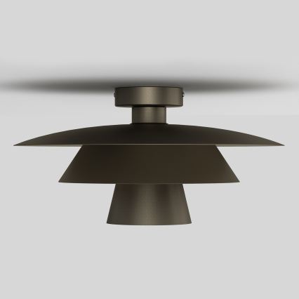 Плафон PLATO 1xE27/15W/230V Ø 32 см антрацит