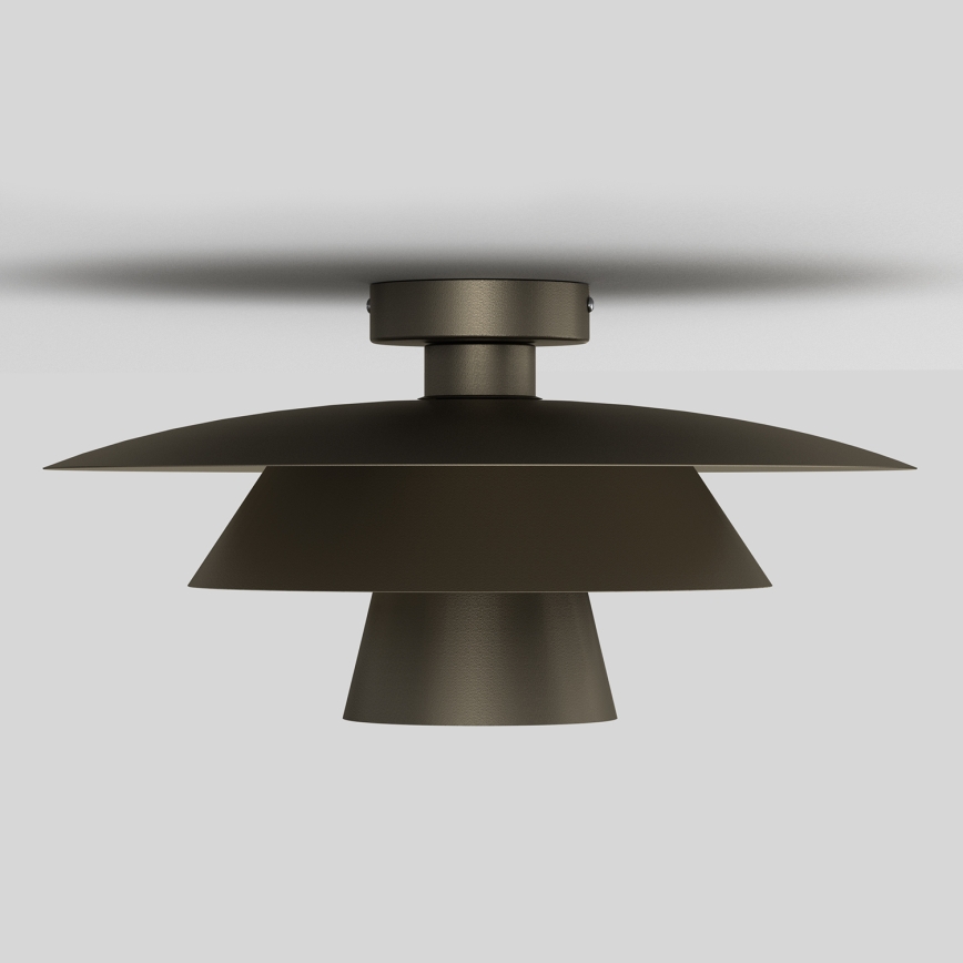 Плафон PLATO 1xE27/15W/230V Ø 32 см антрацит