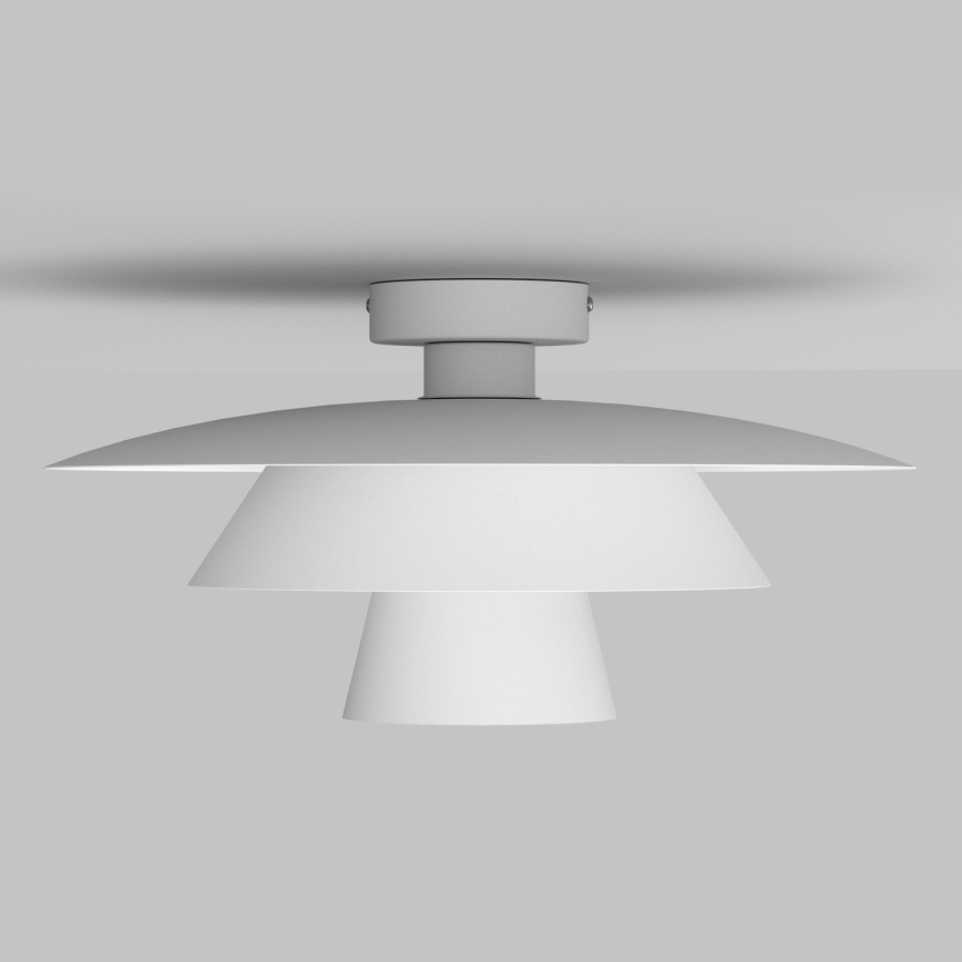 Плафон PLATO 1xE27/15W/230V, Ø 32 см, бял