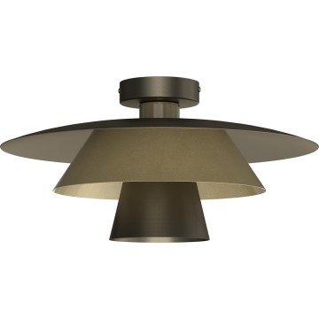 Плафон PLATO 1xE27/15W/230V Ø 32 см бронзов