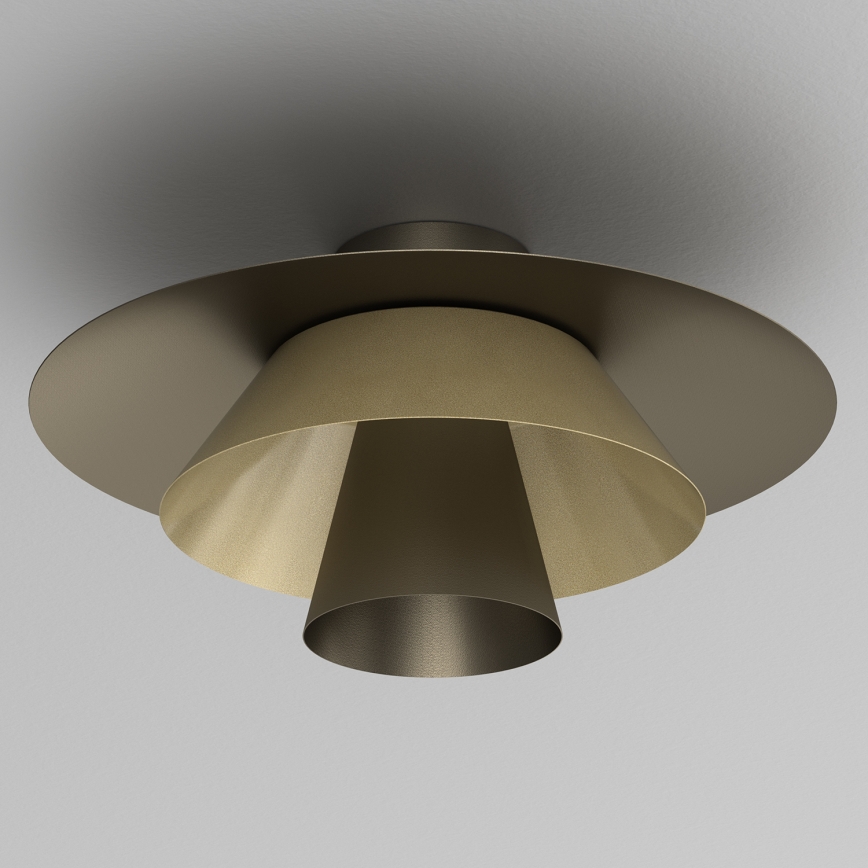 Плафон PLATO 1xE27/15W/230V Ø 32 см бронзов