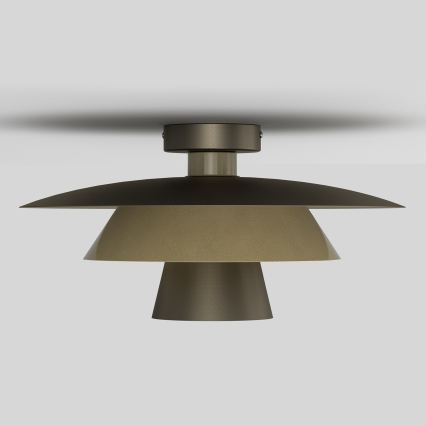 Плафон PLATO 1xE27/15W/230V Ø 32 см бронзов