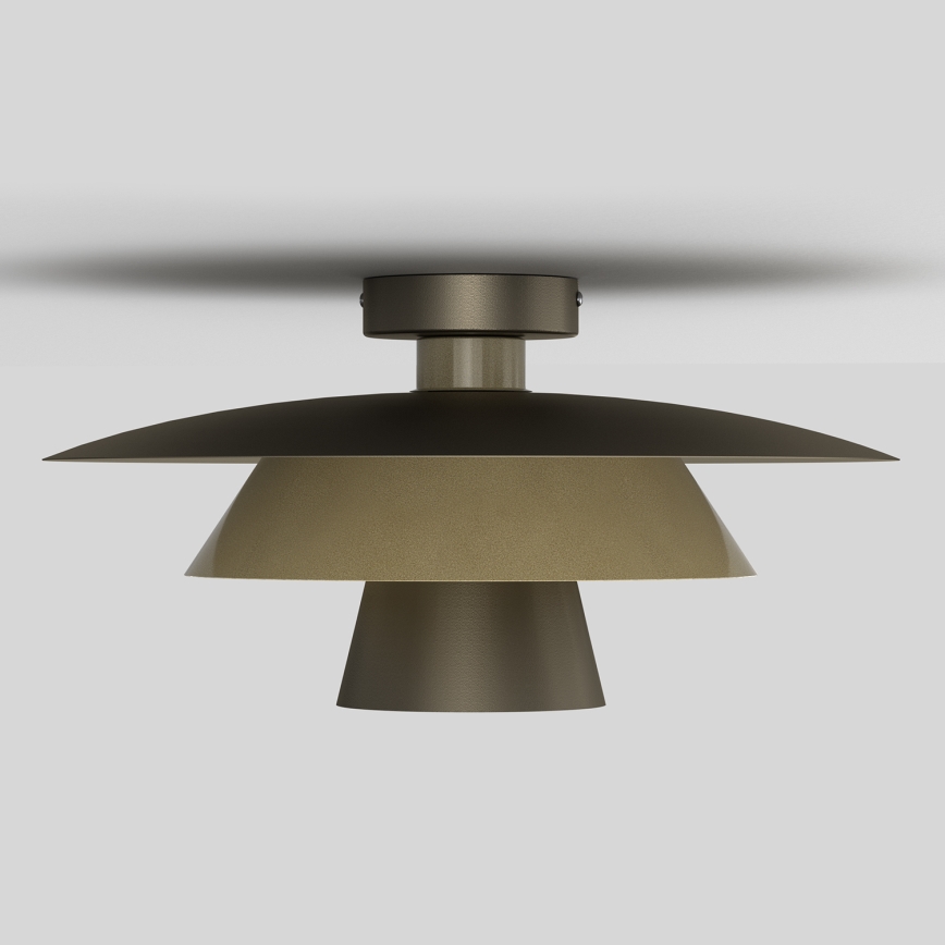 Плафон PLATO 1xE27/15W/230V Ø 32 см бронзов