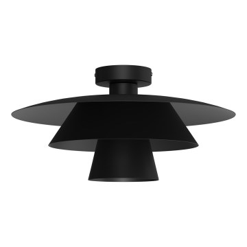 Плафон PLATO 1xE27/15W/230V, Ø 32 см, черен