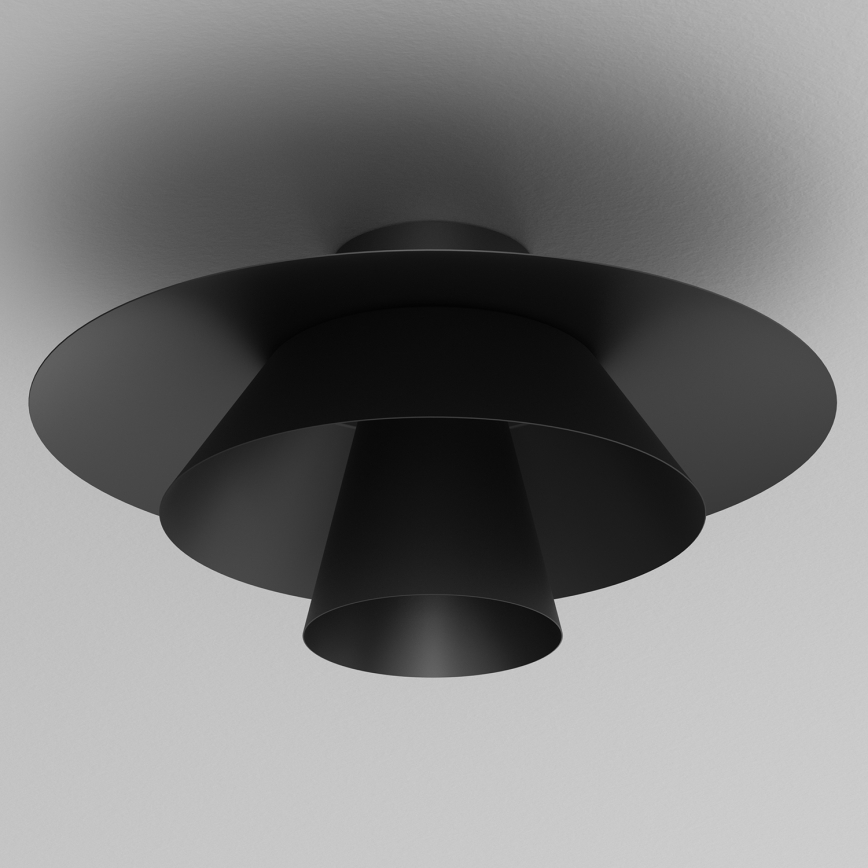 Плафон PLATO 1xE27/15W/230V, Ø 32 см, черен