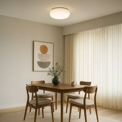 Плафон PULSO 3xE27/15W/230V Ø 42 см бял