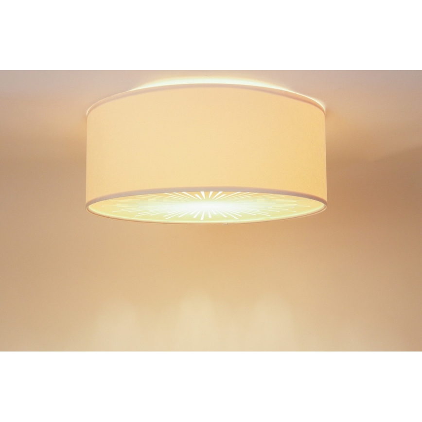 Плафон RAYS 2xE27/60W/230V Ø 40 см бежов
