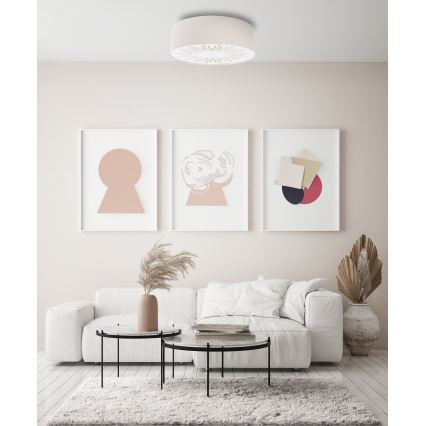 Плафон RAYS 2xE27/60W/230V Ø 40 см бял