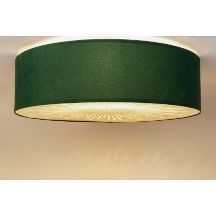 Плафон RAYS 2xE27/60W/230V Ø 40 см зелен
