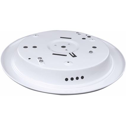 Плафон с датчик за движение и за здрач MANA 2xE27/40W/230V Ø30 см бял