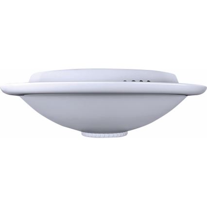 Плафон с датчик за движение и за здрач MANA 2xE27/40W/230V Ø30 см бял
