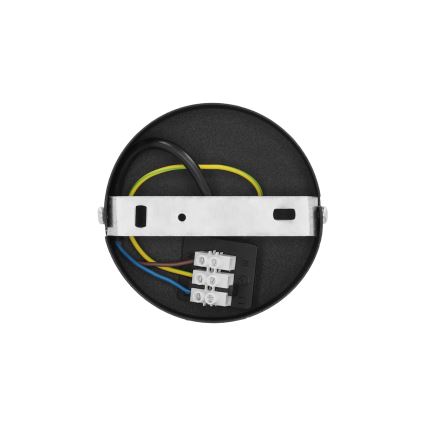 Плафон SARTA 1xE27/60W/230V Ø 45 см, черен/джут