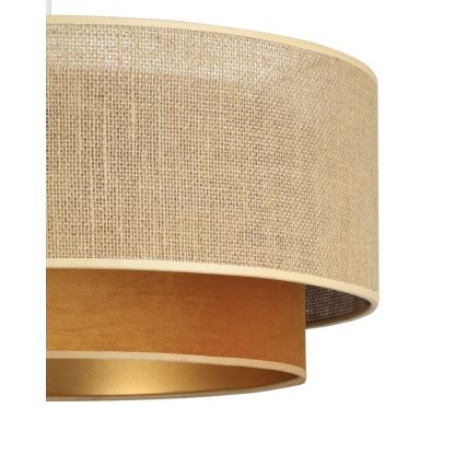 Плафон SARTA 1xE27/60W/230V Ø 45 см меден/юта