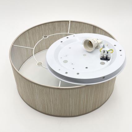 Плафон SIRJA 1xE27/15W/230V Ø 35 см бежов