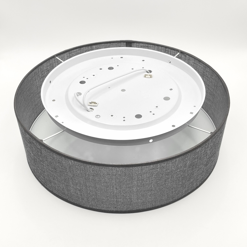 Плафон SIRJA 2xE27/15W/230V, диаметър 45 см, сив