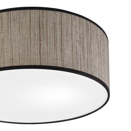 Плафон SIRJA 2xE27/15W/230V Ø 35 см кафяв