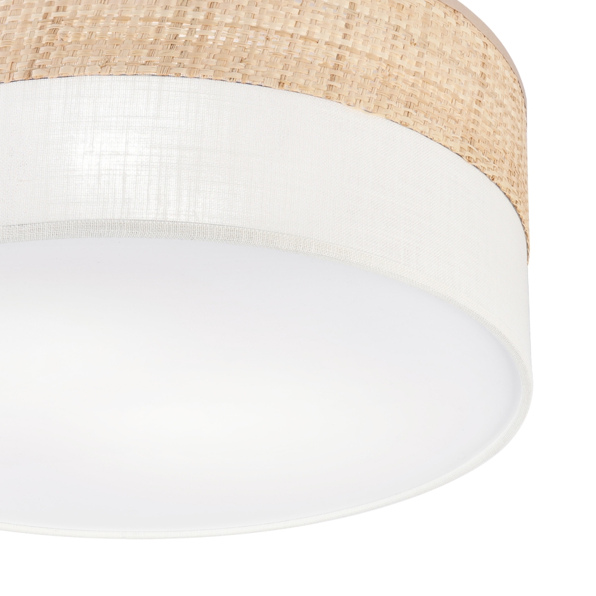 Плафон SIRJA DOUBLE BOHO 2xE14/15W/230V Ø 35 см бежово/кремаво