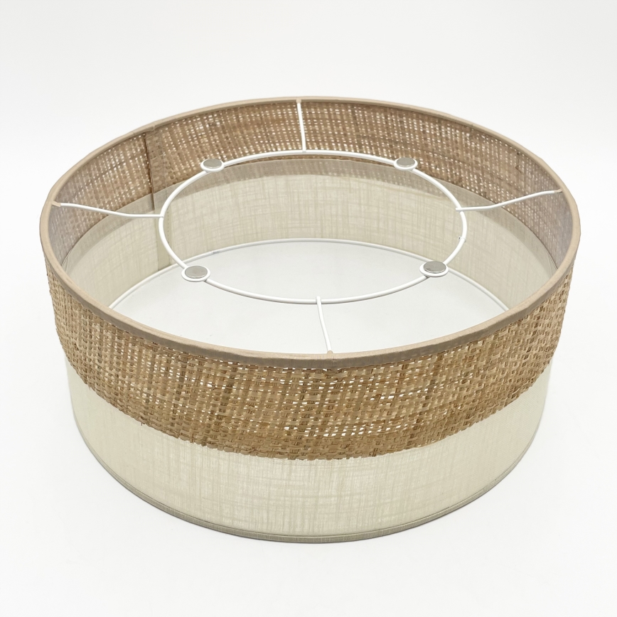 Плафон SIRJA DOUBLE BOHO 2xE14/15W/230V Ø 35 см бежово/кремаво