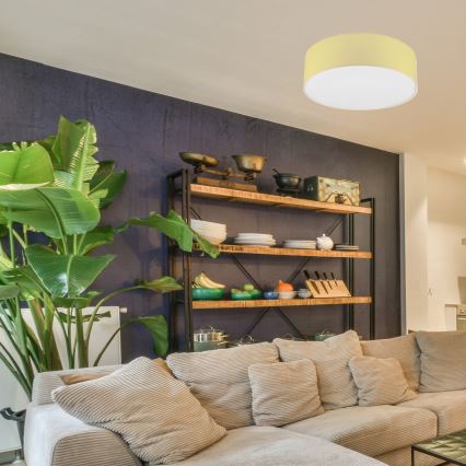 Плафон SIRJA PASTEL 2xE27/15W/230V Ø 45 см жълт