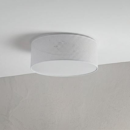 Плафон SIRJA PLISADO 2xE27/15W/230V Ø 35 см бял