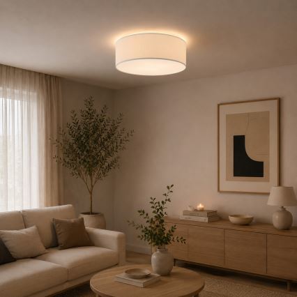 Плафон SIRJA PLISADO 4xE27/15W/230V, диаметър 45 см, кремав