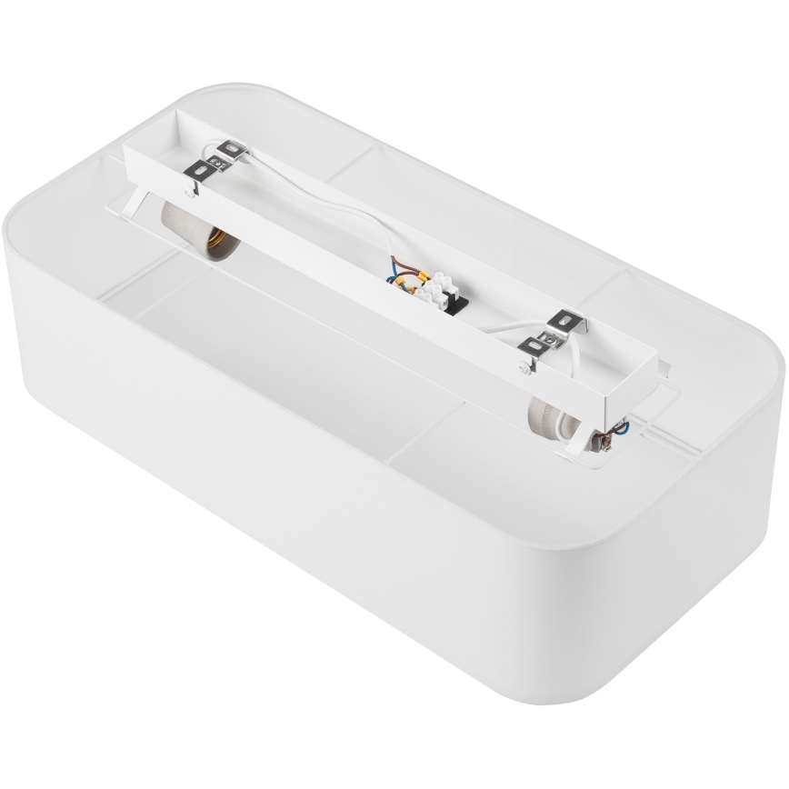 Плафон SIRJA SQUARE 2xE27/15W/230V бял