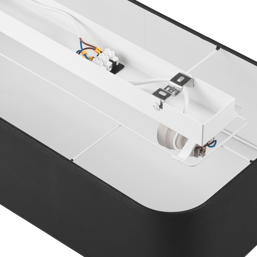 Плафон SIRJA SQUARE 2xE27/15W/230V черен