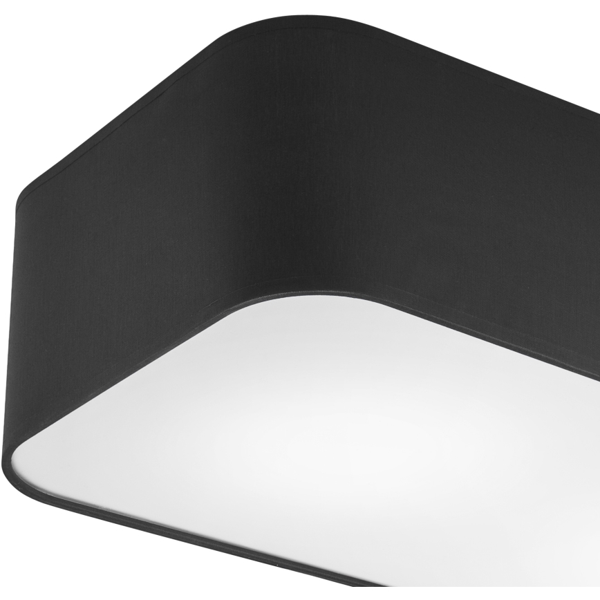 Плафон SIRJA SQUARE 2xE27/15W/230V черен