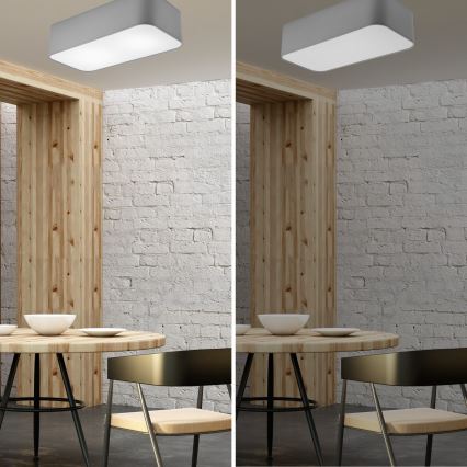 Плафон SIRJA SQUARE 2xE27/15W/230V сив