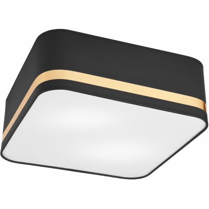 Плафон SIRJA SQUARE 2xE27/60W/230V 35x35 см черен
