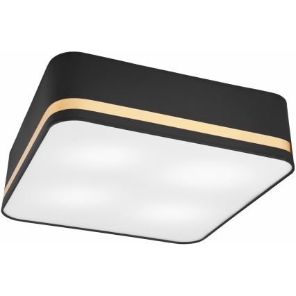 Плафон SIRJA SQUARE 4xE27/60W/230V 45x45 см черен