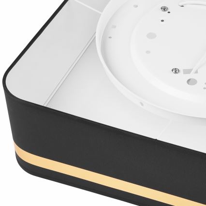 Плафон SIRJA SQUARE 4xE27/60W/230V 45x45 см черен