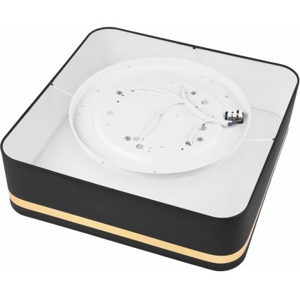 Плафон SIRJA SQUARE 4xE27/60W/230V 45x45 см черен