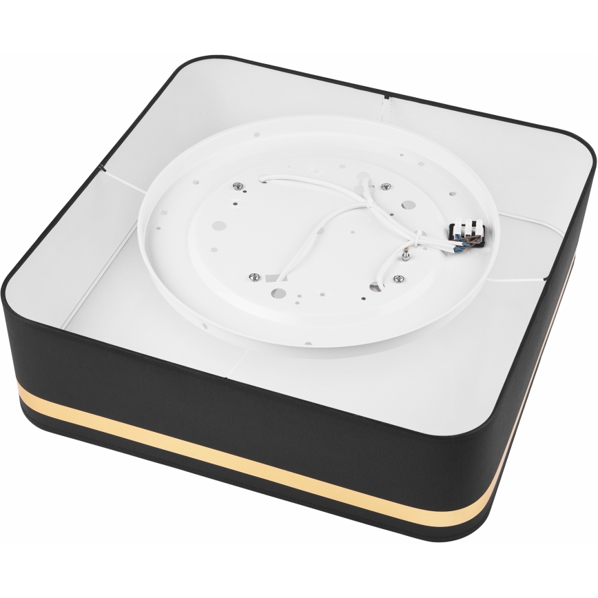 Плафон SIRJA SQUARE 4xE27/60W/230V 45x45 см черен