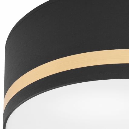 Плафон SIRJA STRIPE 2xE27/15W/230V Ø 35 см черен