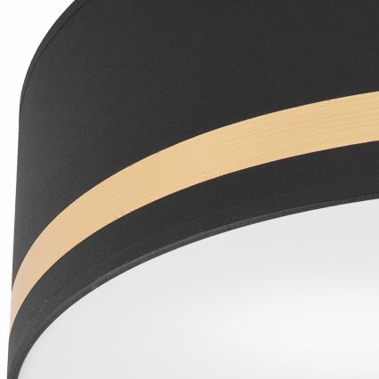 Плафон SIRJA STRIPE 4xE27/15W/230V Ø 45 см черен