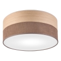 Плафон SIRJA WOOD 1xE27/15W/230V Ø 35 см кафяв/дъб