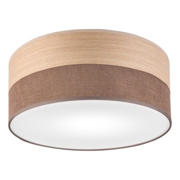 Плафон SIRJA WOOD 1xE27/15W/230V Ø 35 см кафяв/дъб