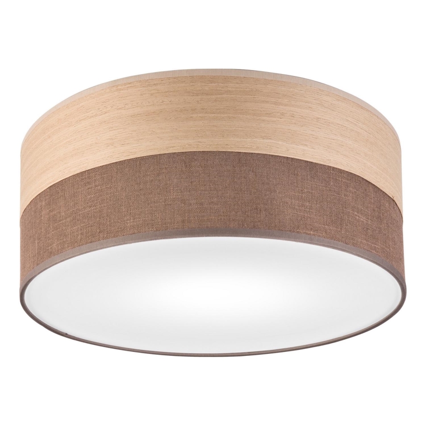 Плафон SIRJA WOOD 1xE27/15W/230V Ø 35 см кафяв/дъб